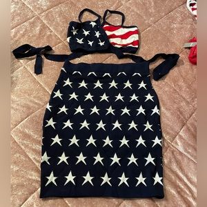 Two piece set perfect for July fourth